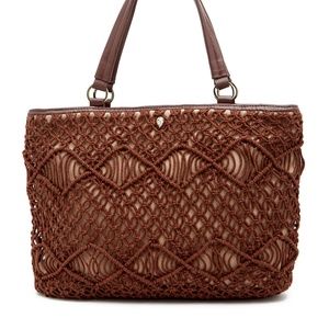 Helen Kaminski Napo Leather Trimmed Tote
